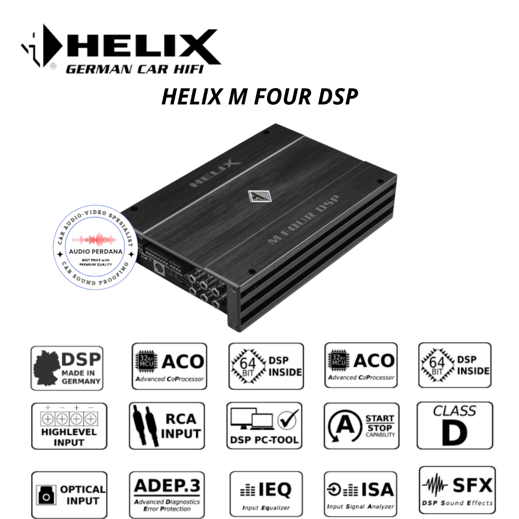 DSP Helix M FOUR Prosesor Helix M FOUR HIRes Made In Germany