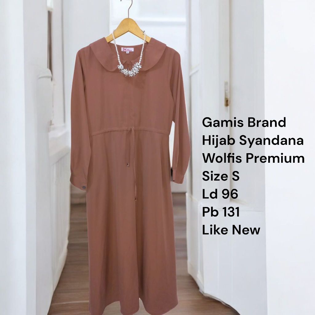 Prelove Pribadi Gamis Brand Hijab Syandana Like New