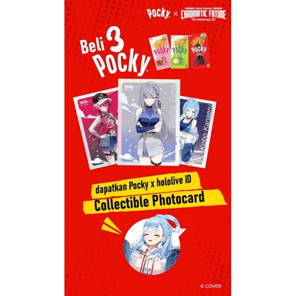 Pocky X HololiveID (Limited HololiveID Member Photocard)