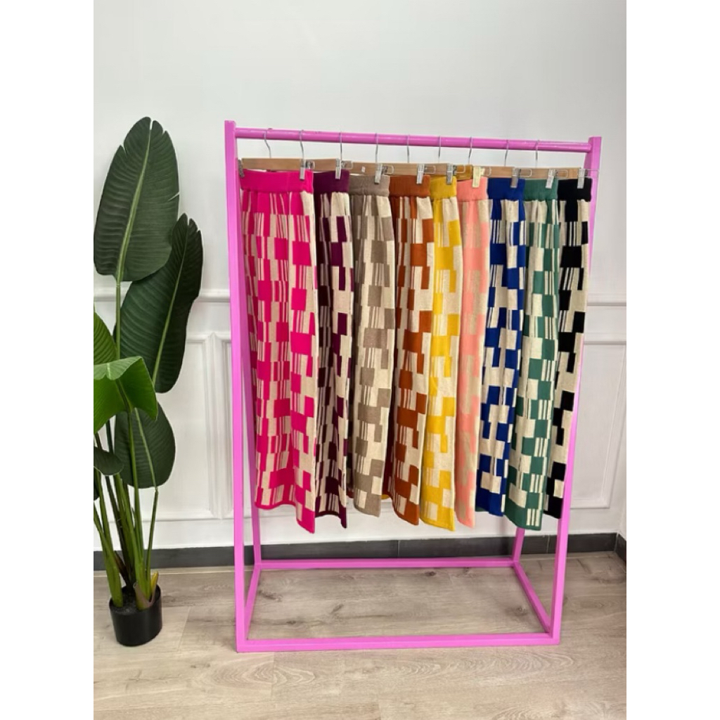 [AllnKnitwear] Meva Skirt Knit Kotak Rok Bawahan Wanita Bahan Knit Premium Lembut 80k