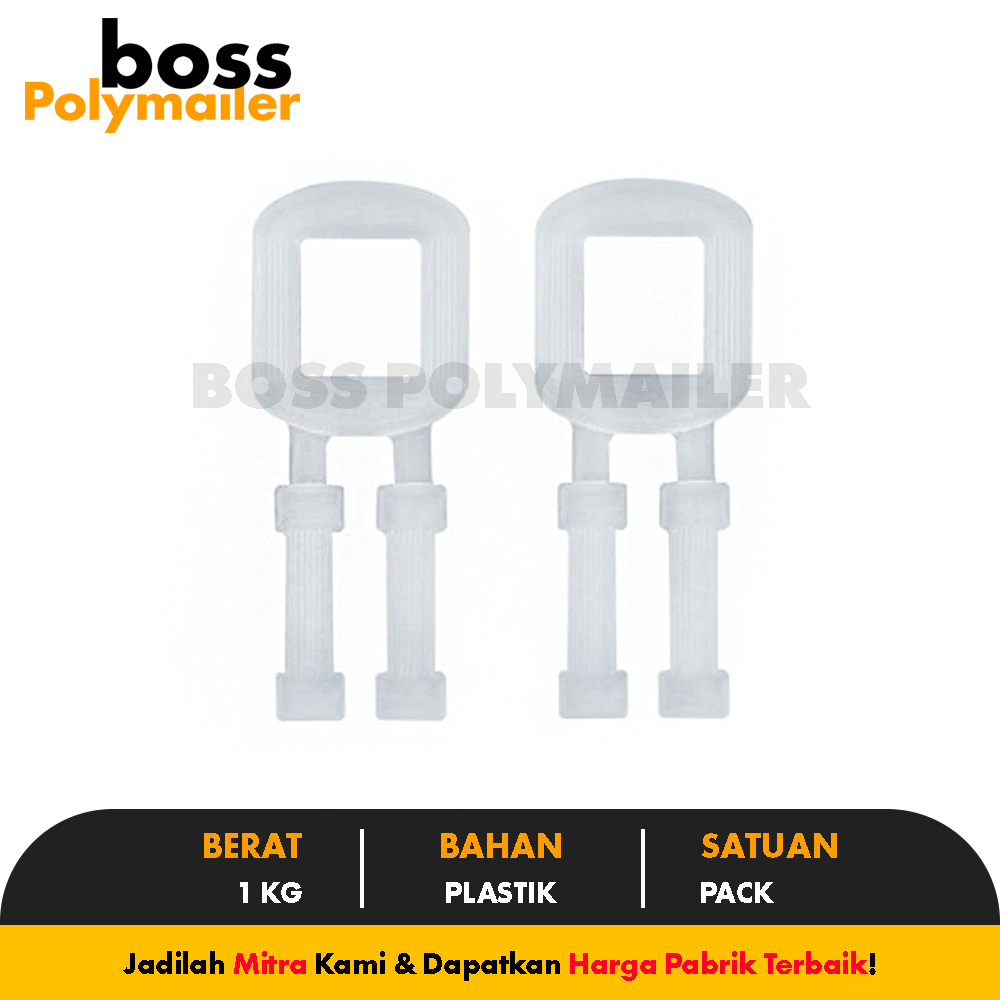 1 KG Klem Gesper Plastik Klem Super Untuk Tali Straping Band - BossPolymailer