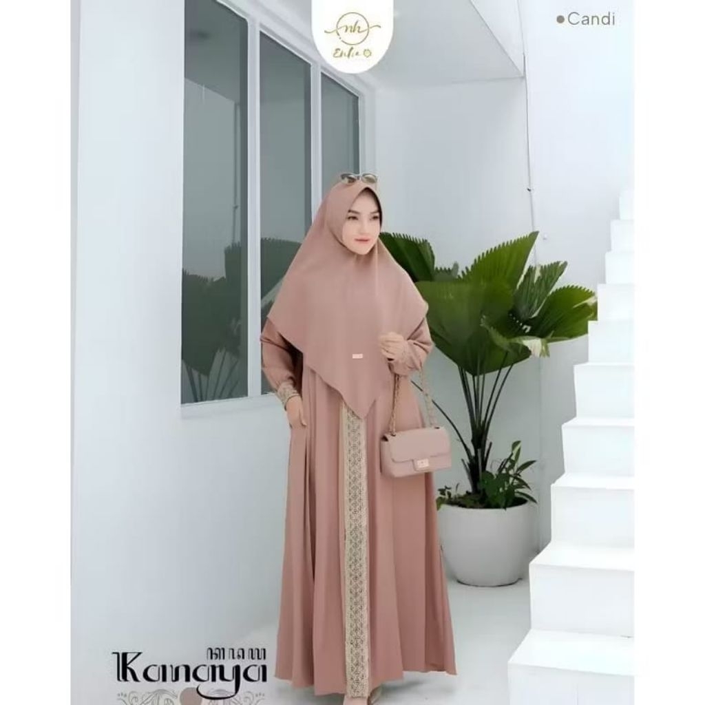Gamis Syari Kanaya Terbaru Set Wanita Dewasa Jumbo Terbaru Gamis Kondangan Gamis Lebaran
