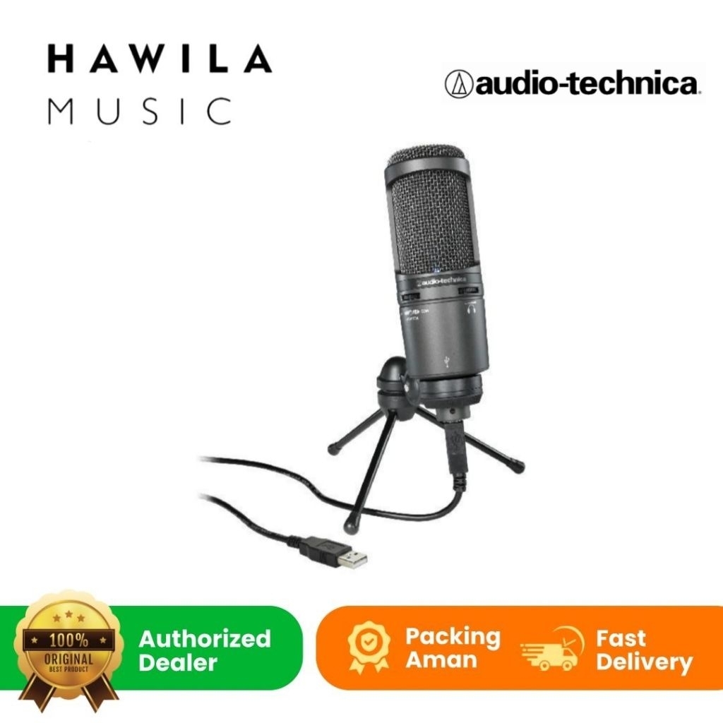 Mic Condensor Audio Technica AT2020 USB+ AT 2020 USB Plus Cardioid Mic