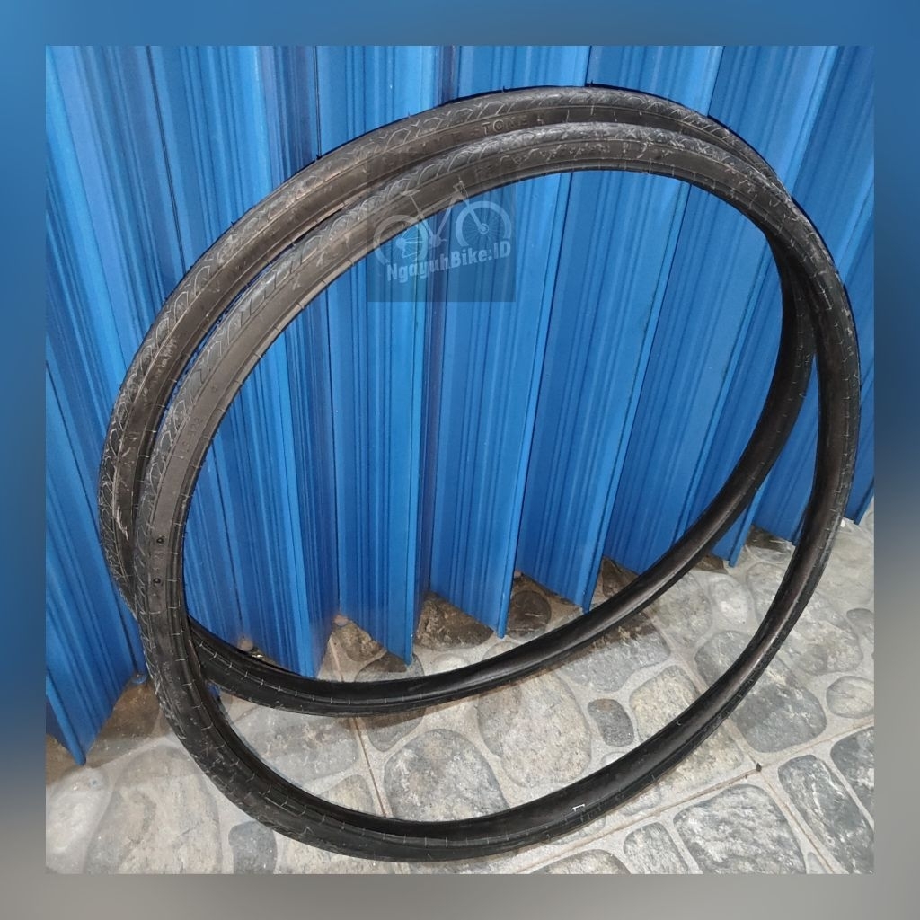 Ban Luar Sepeda Ukuran 700 x 28C Lucky Stone Hitam Fixie Balap Roadbike | Best Quality