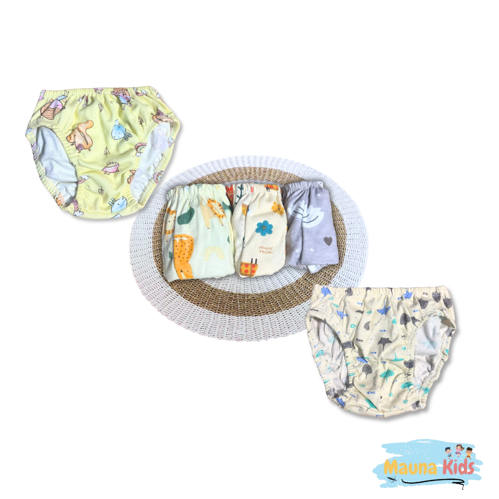 3 PCS Celana Dalam Anak Cewek Cowok Libby Velvet Karakter Anime Lucu