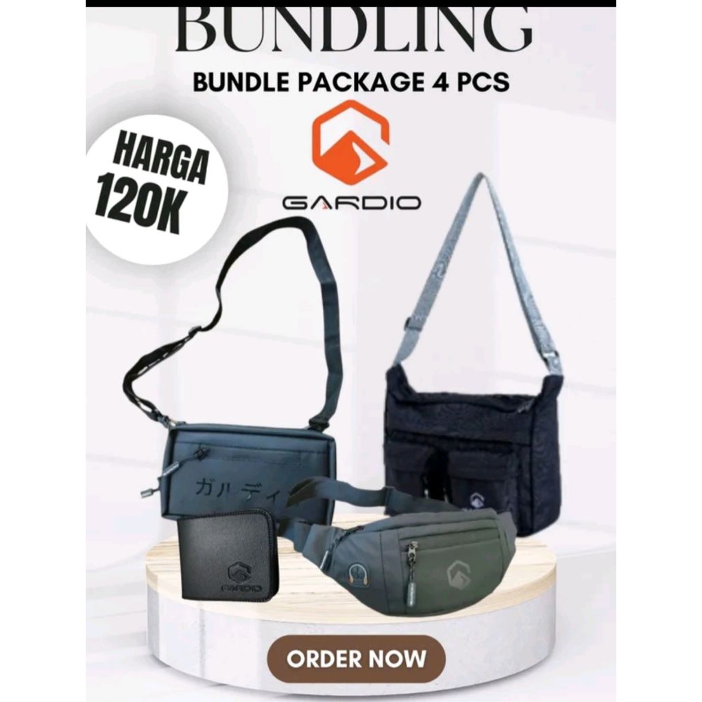 GARDIO BUNDLING | TAS COWOK | TAS UNISEX | TAS SLEMPANG
