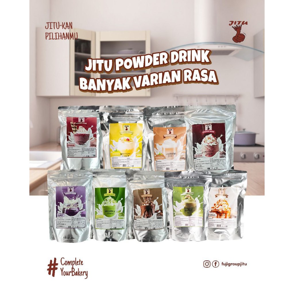 Powder Drink JITU 500gr Aneka Rasa / Minuman Serbuk Aneka Rasa 500gr