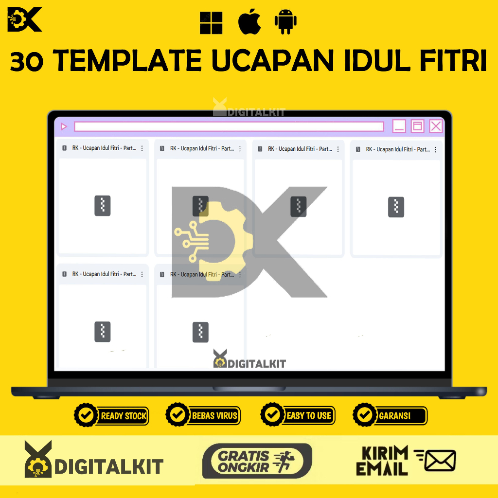 [T0597] 30 TEMPLATE UCAPAN IDUL FITRI