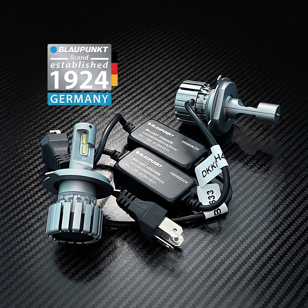 Blaupunkt Lampu LED H4 Mobil: Visibilitas Superior & Presisi Jerman - 6000K Putih Cerah (Plug & Play