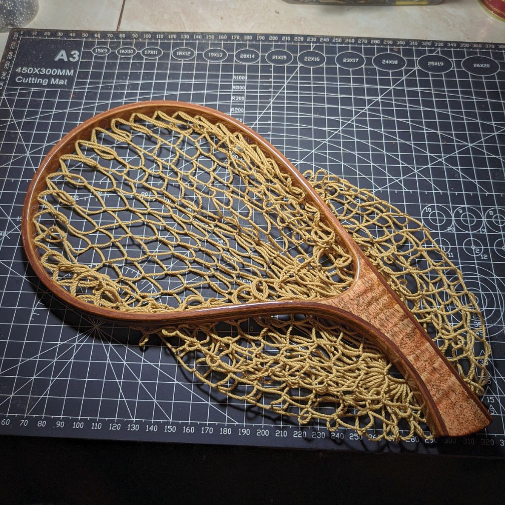 landing net kayu handmade