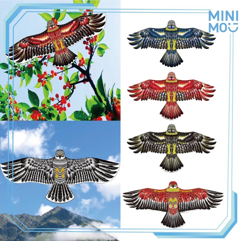 Mainan Layangan Elang Jumbo 1.2/1.7M Lukis Kain Layangan Motif Burung Elang Sukhoi Seot
