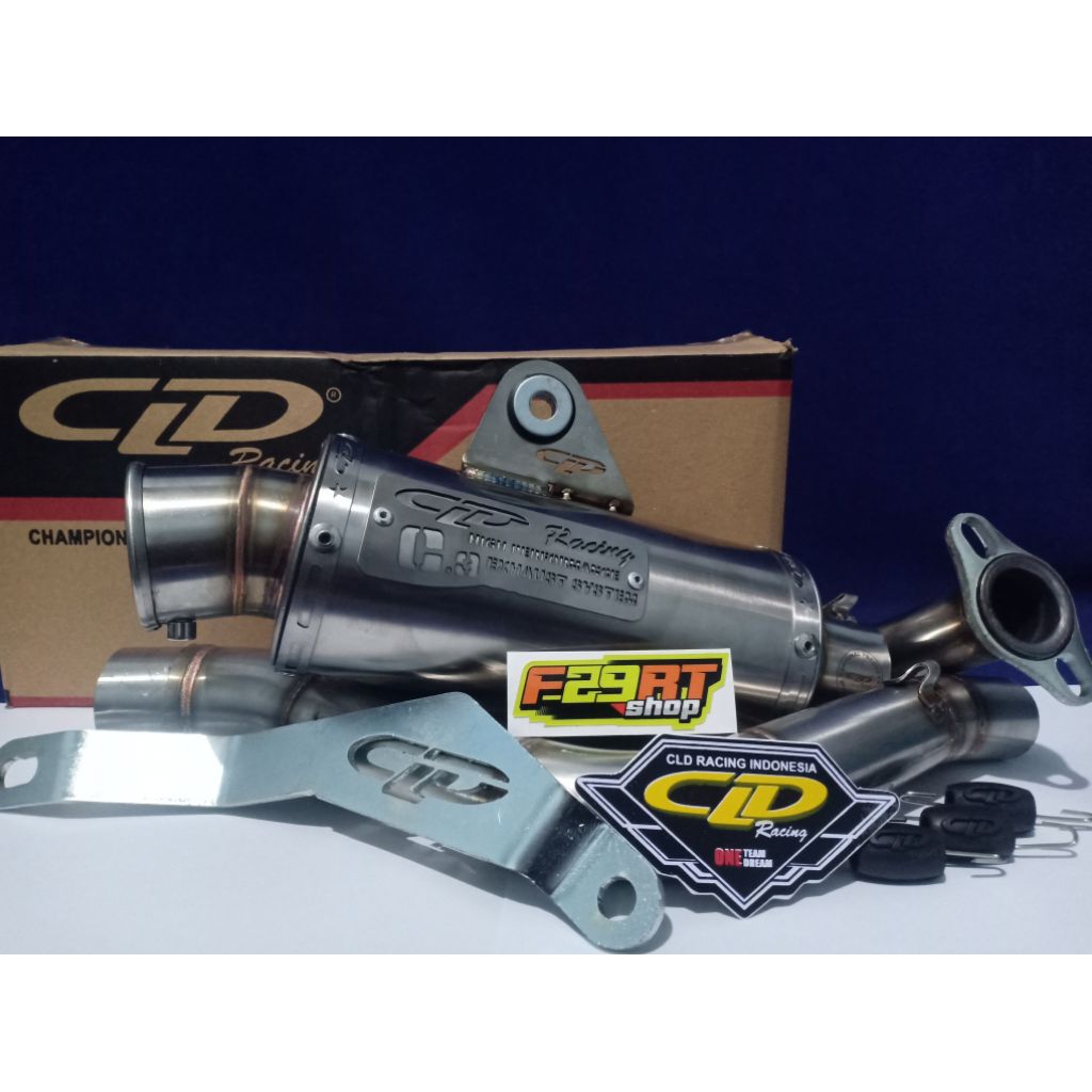 Knalpot CLD Racing New C3 bulat Beat Scoopy