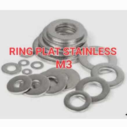 RING PLAT STAINLESS M3/RING PLAT UNTUK KUNCI 6