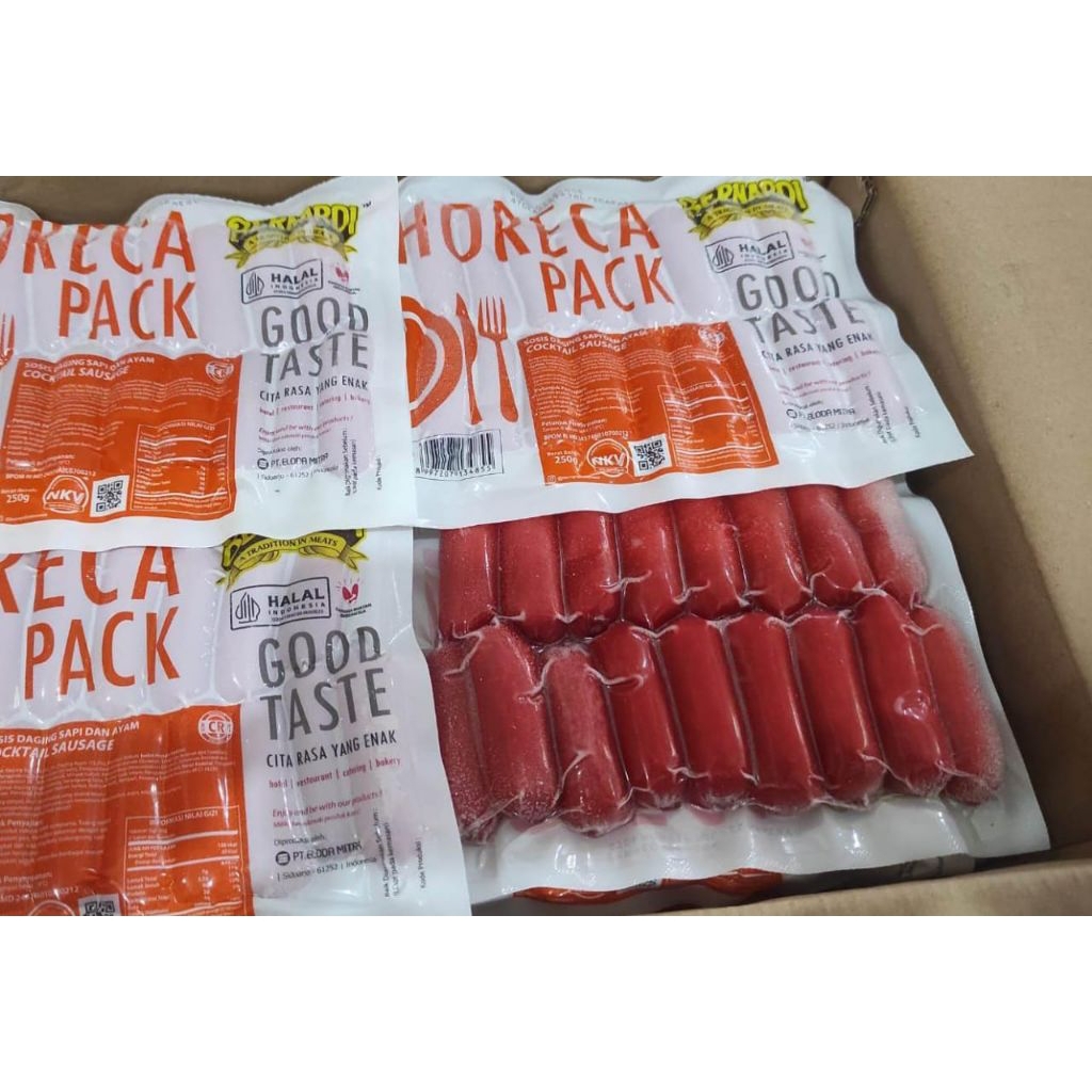 Sosis horeca bernardi merah coktail 250gr
