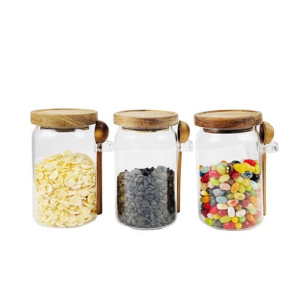 toples set isi 3 tutup kayu informa 700ml