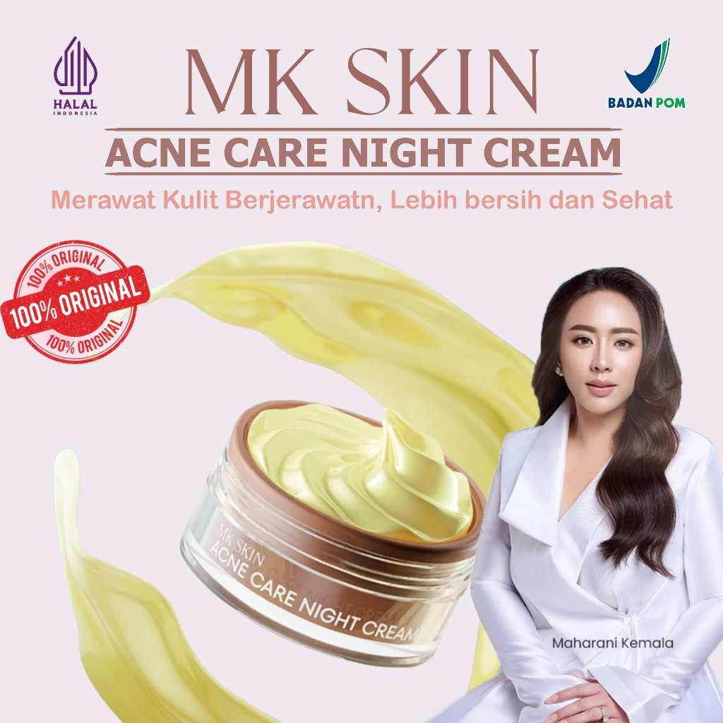 MK SKIN ACNE NIGHT CREAM Powerful Formula for Acne & Spotless glow