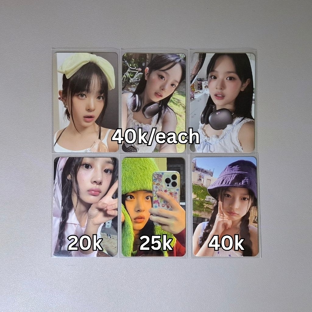 Photocard pc hanni minji newjeans new jeans nj hanni headphone hanni bucket hat pita iphone