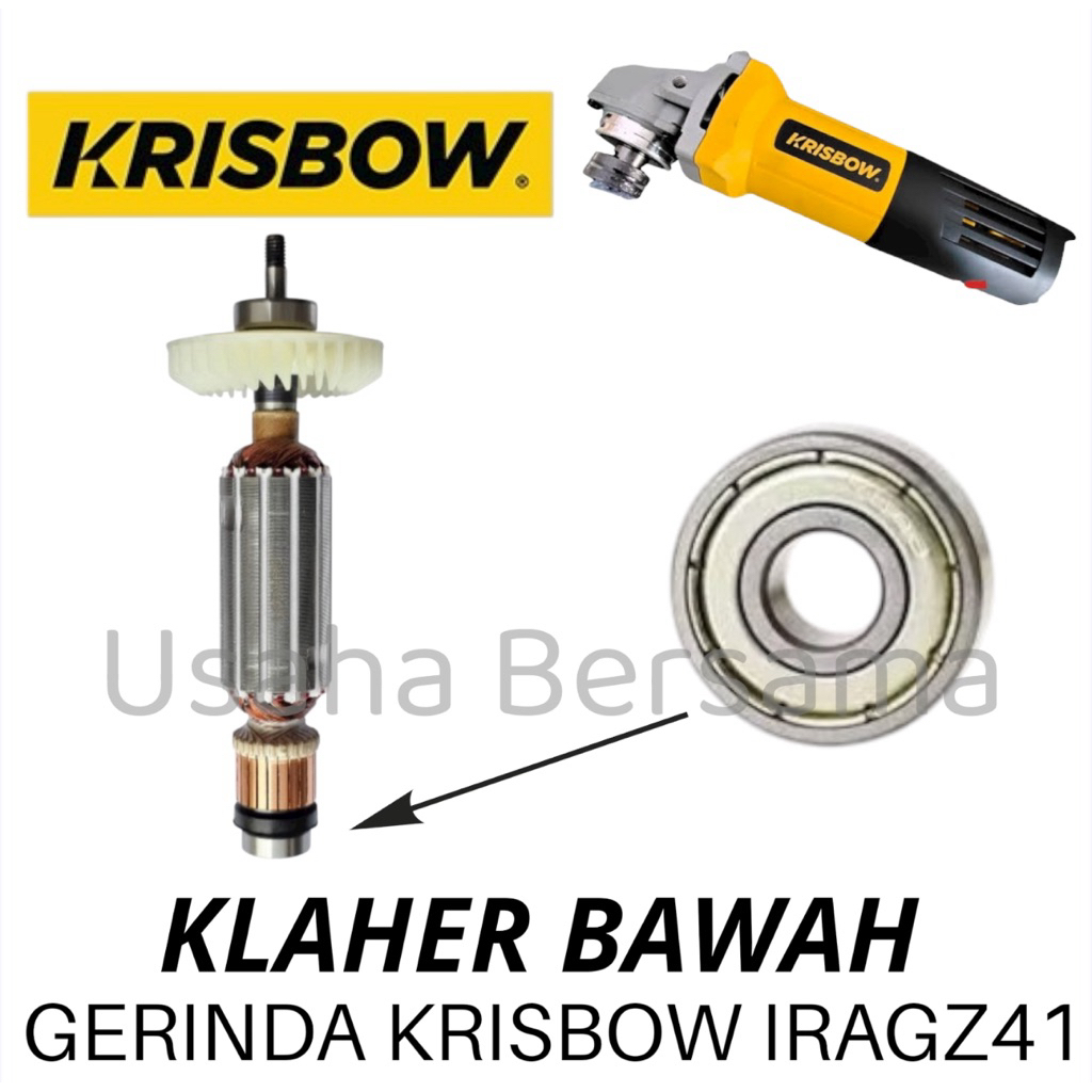 BEARING BAWAH GERINDA IRAGZ41 KRISBOW KLAHER BAGIAN BAWAH ARMATURE GERINDA KRISBOW KLAHER KRISBOW IR