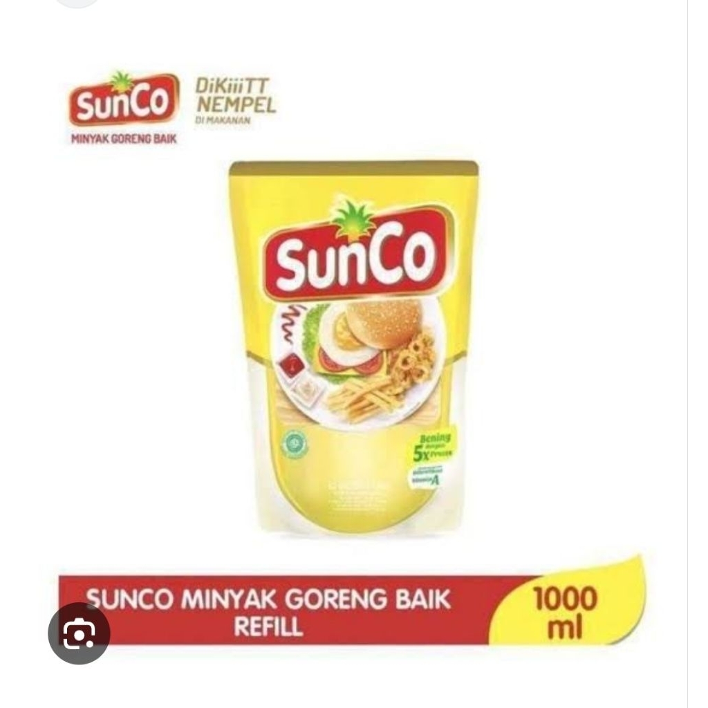 1 Liter Sunco Minyak kelapa Minyak goreng