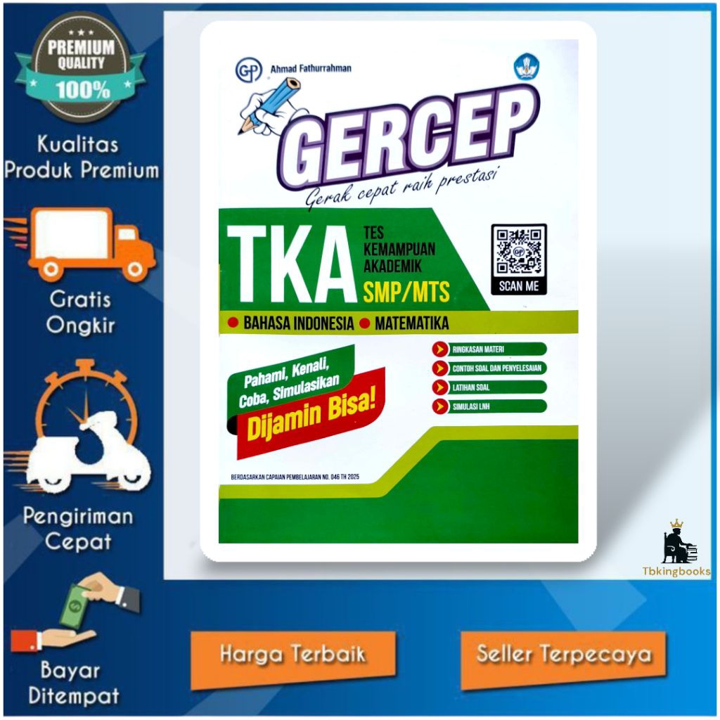 BUKU GERCEP GERAK CEPAT TKA SMP/MTS KELAS 9 KUMER GP 2026