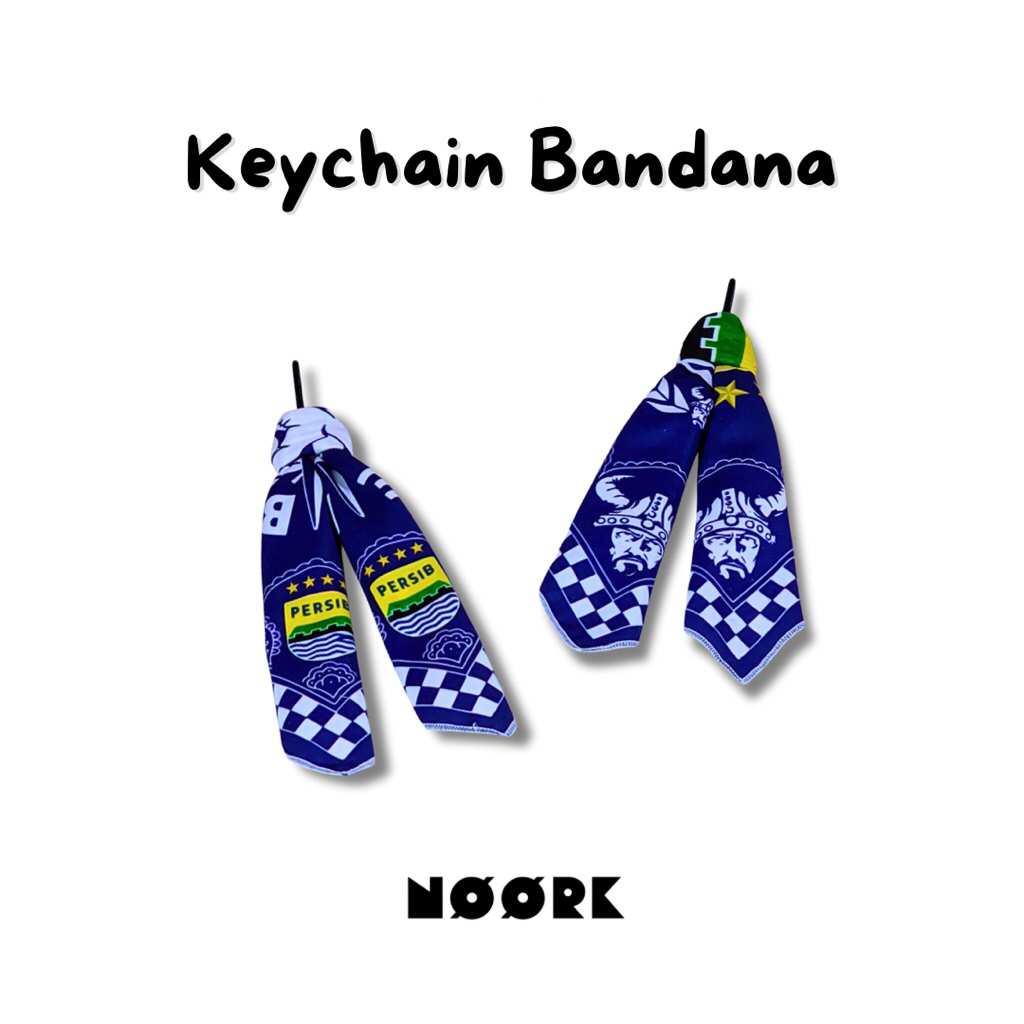 NOORK - Keychain Bandana Slayer Gantungan Kunci Bagcharm Karabiner Multifungsi Skena Motif Viking Pe