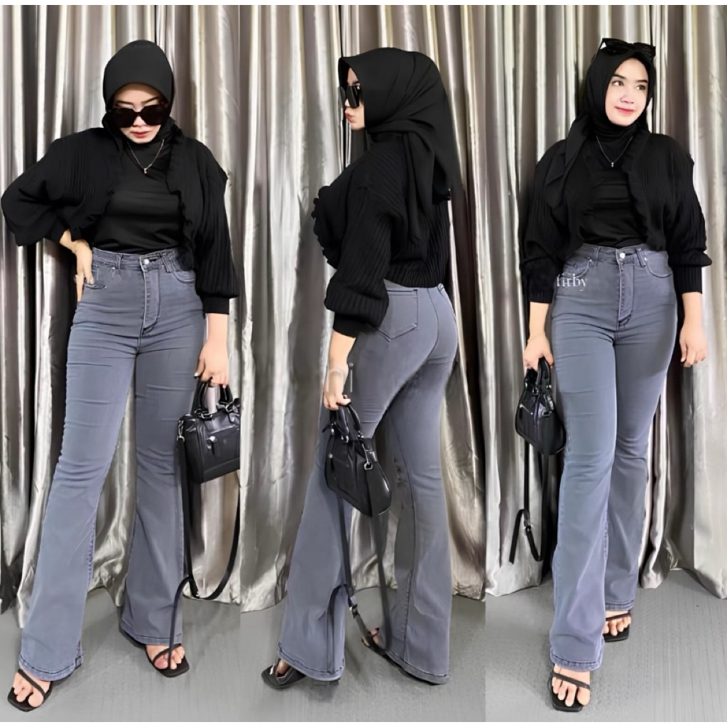 Higwaist Cutbray Jeans Wanita Celana Cutbray Jeans Wanita Hw Cutbray Jeans