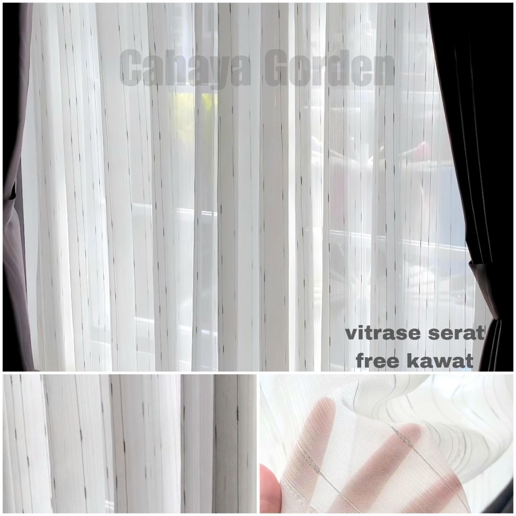 Gorden Vitrase Polos Warna Gold & silver/Gorden jendela /vitrase import dalaman Gorden model flisket