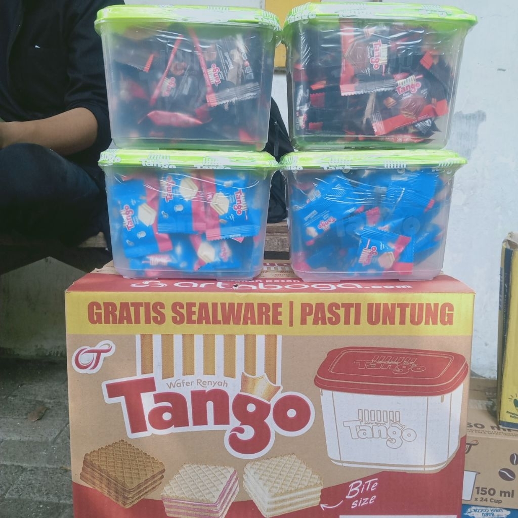 [1 Karton] Tango wafer mini 4 gram | isi 6 toples/karton | Wafer mini