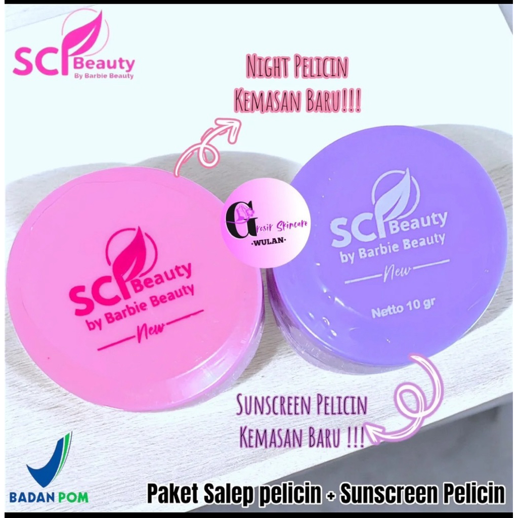 SCI BEAUTY PAKET SALEP PELICIN DAN SUNSCREEN PELICIN BB GLOWING SCI BEAUTY