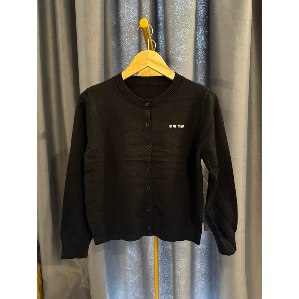 Cardigan Knit Miu Cardigan Miu Import CHN