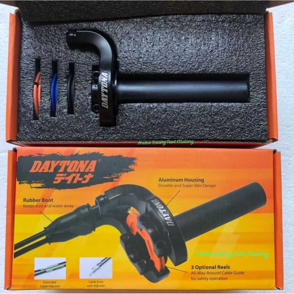 Gas Spontan Daytona 100%Original 1 kabel (110 cm) / 2 Kabel ( 90 cm / 180 cm) MOTOR UNIVERSAL Matic 