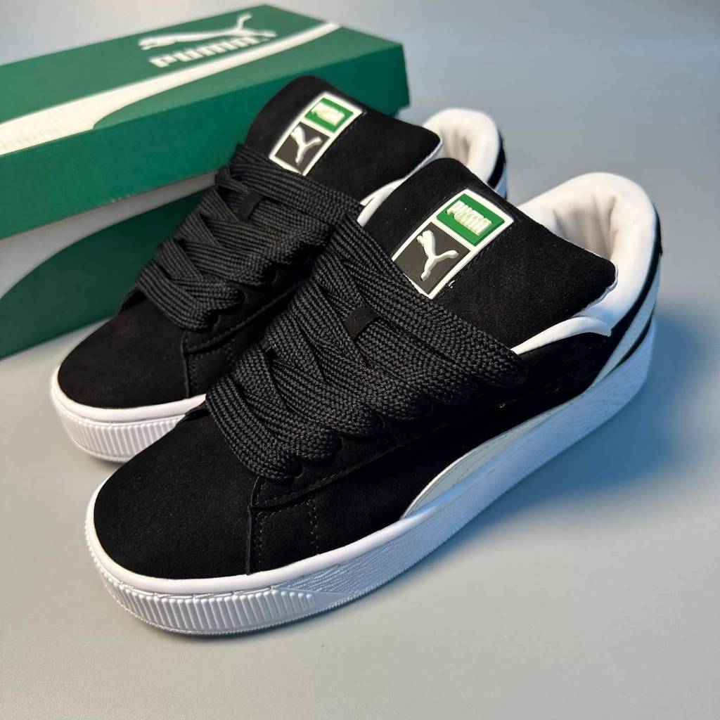 Sepatu 'PUMA' Suede XL Hitam Putih Untuk Pria dan Wanita Sol Kualitas Terbaik