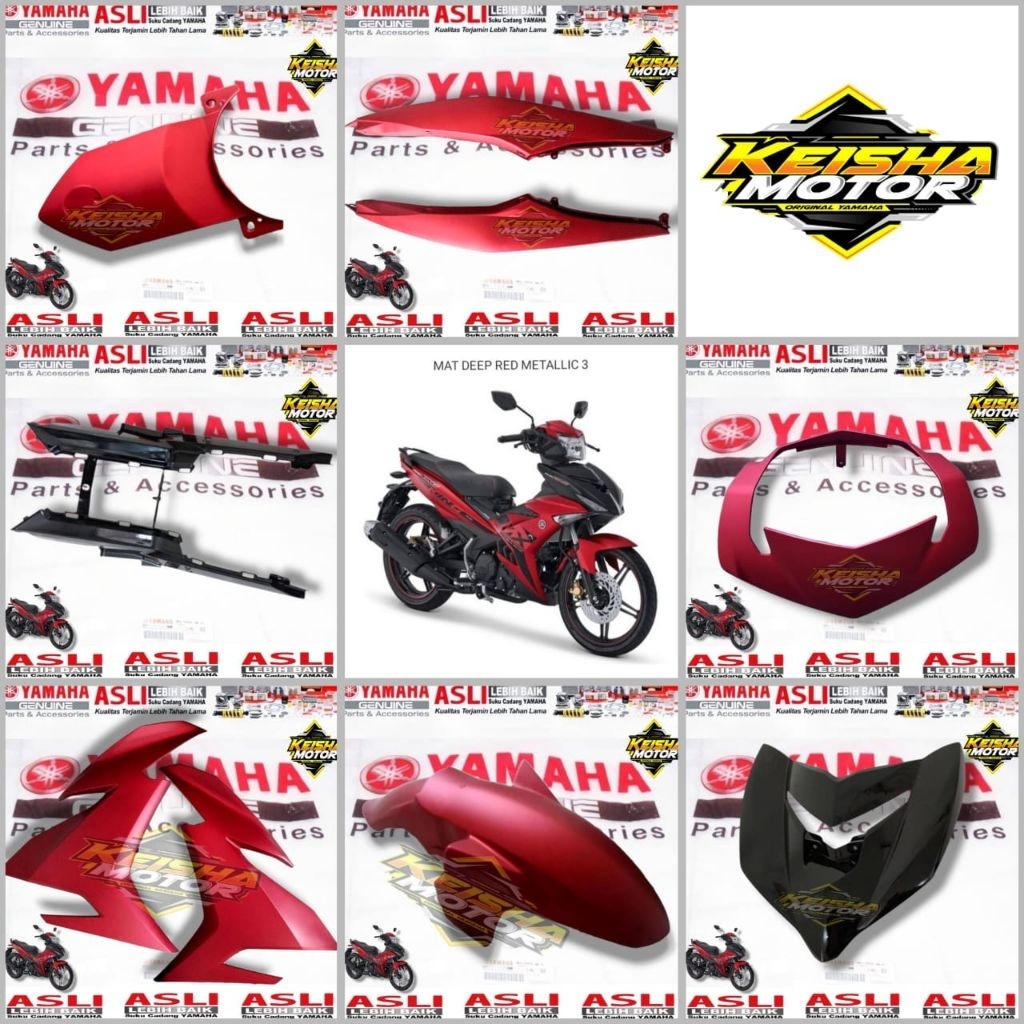 Body-body halus satuan JUPITER MX KING 150 Merah dof Original yamaha