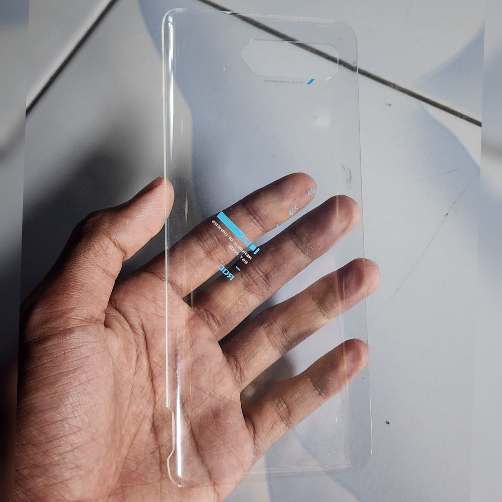 Backdoor tutup belakang transparan Asus ROG 5 ori copotan hp