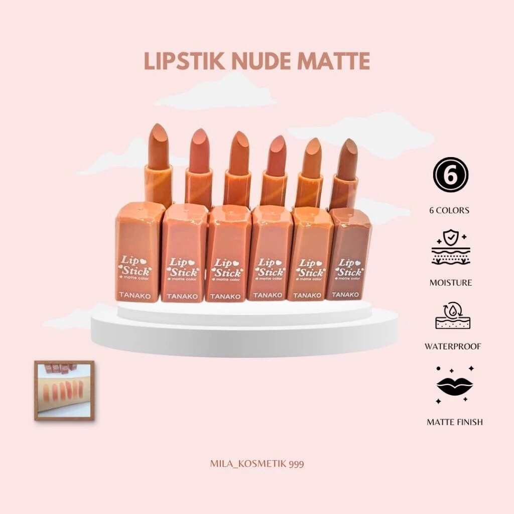 LIPSTIK MATTE COLOR/LIPSTICK NUDE PIGMENTED