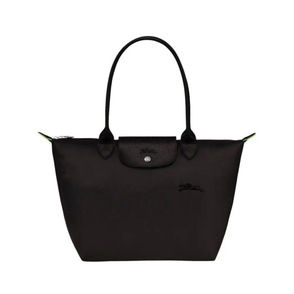Longchamp Le Pliage Green Tote Bag Black