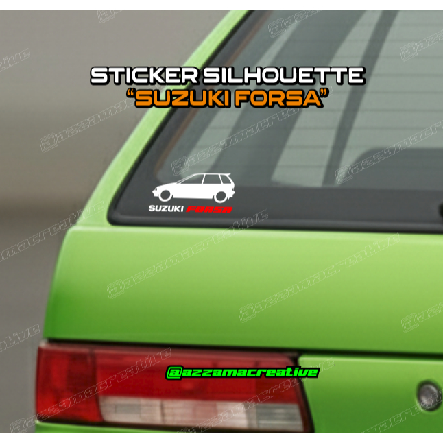 Stiker Silhouette Suzuki Forsa Amenity Eleny Cultus