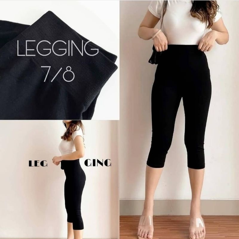 LEGGING POLOS IMPORT 7/8 WANITA