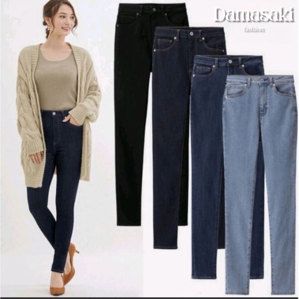 GU By Uniqlo Skinny Jeans Wanita Celana Panjang Women Original