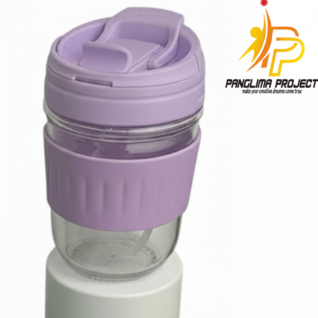 GELAS KACA | TUMBLER KACA | CUSTOM DESAIN | ANTI TUMPAH