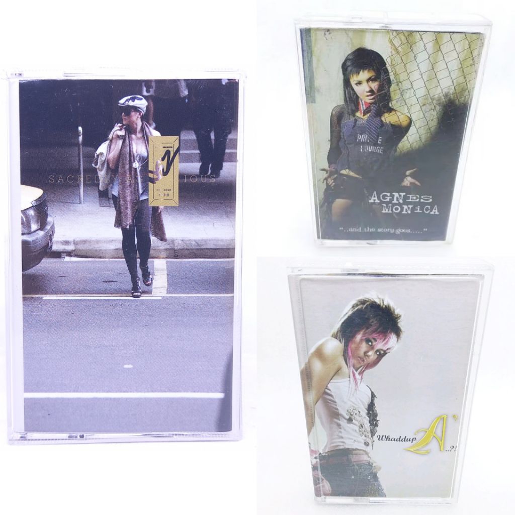 Kaset pita AGNES MONICA - and the story goes - whaddup A - sacredly agnezious