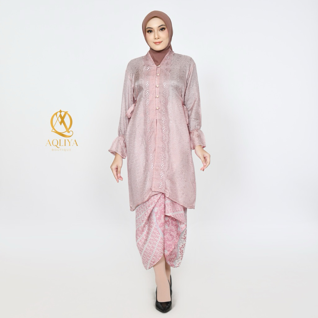 Aini tunik kebaya viscose set lilit batik