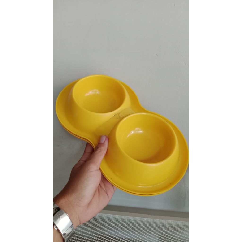 Tempat Makan & Minum Kucing Double Bulat