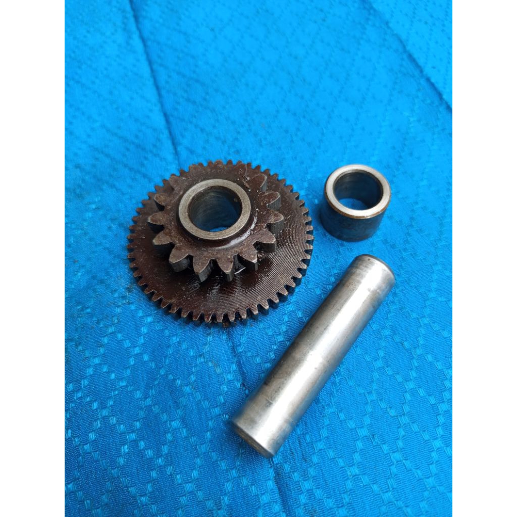 gear stater TVS rockz 125 Original / gear kecil TVS rockz 125 Original copotan