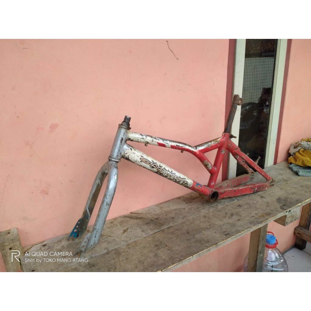 Frame Fork Sepeda BMX 20 Jadul Model Unik antik kayak haro Langka rare