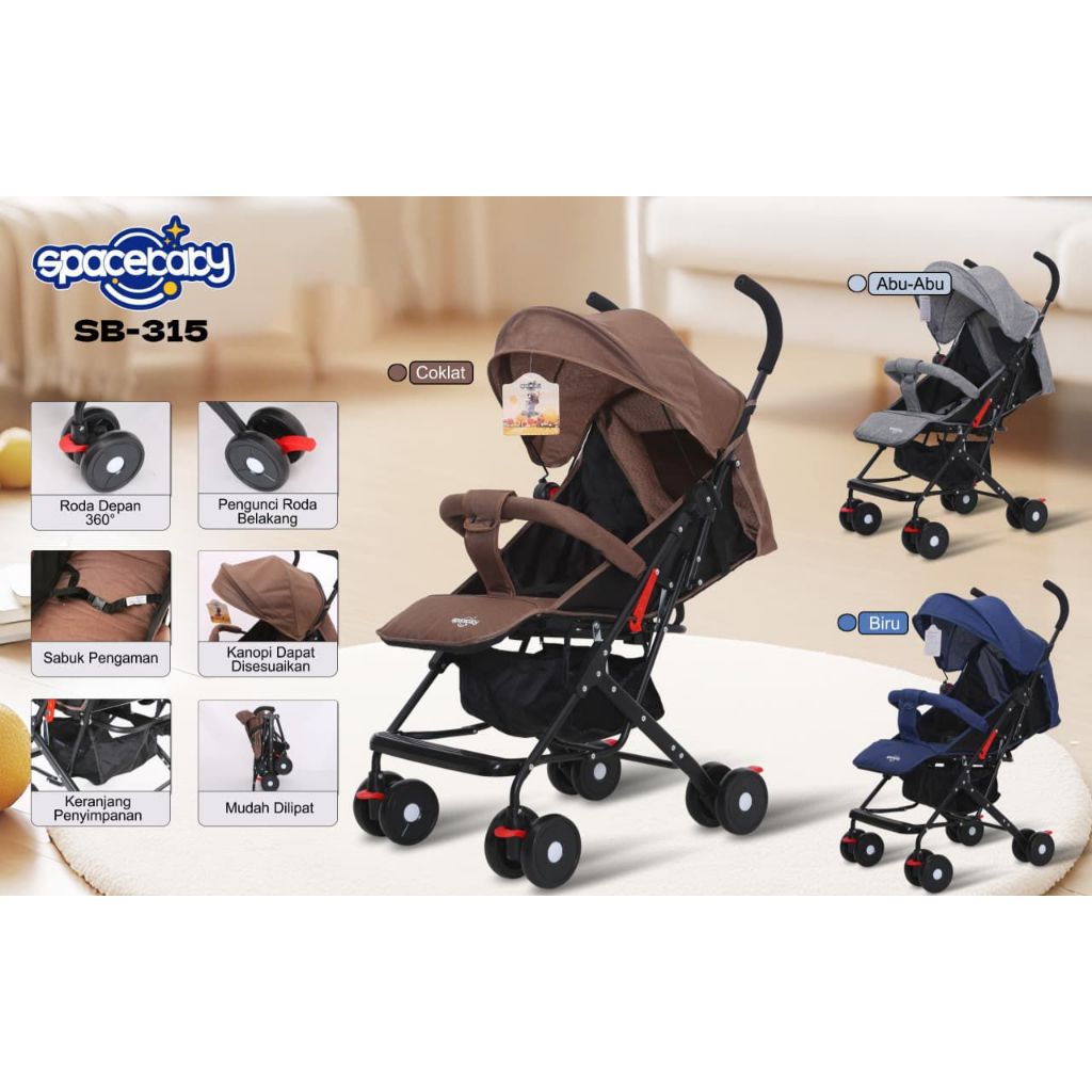 Baby Stroller Space Baby Buggy 315 Kereta Dorong Bayi Stoller Bayi space baby