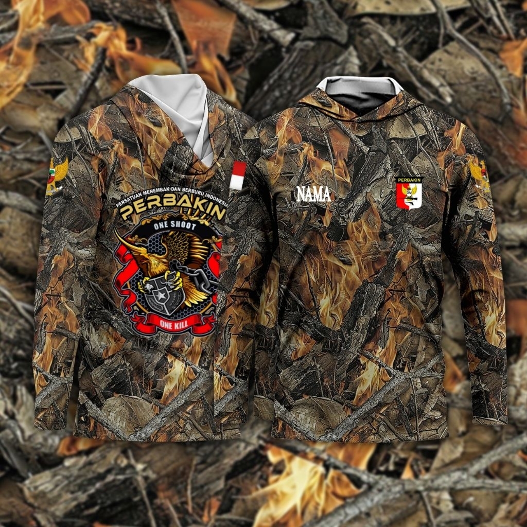 Baju camo Perbakin/baju hunting Perbakin/Jersey Perbakin camo