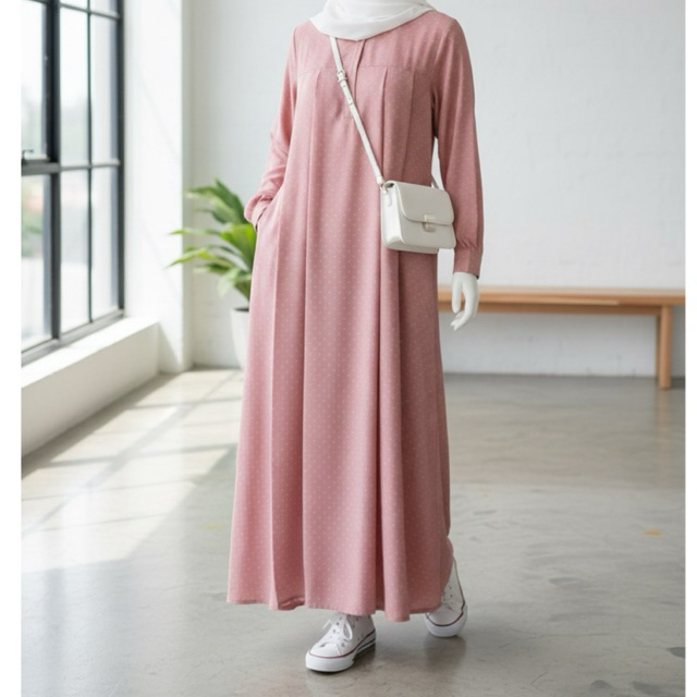 ABAYA POLKADOT| gamis polkadot | gamis alfath