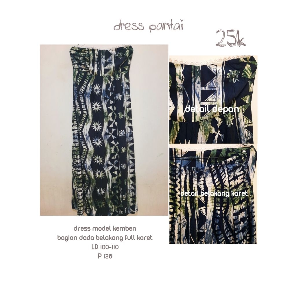 DRESS PANTAI OUTFIT PANTAI DRESS KEMBEN