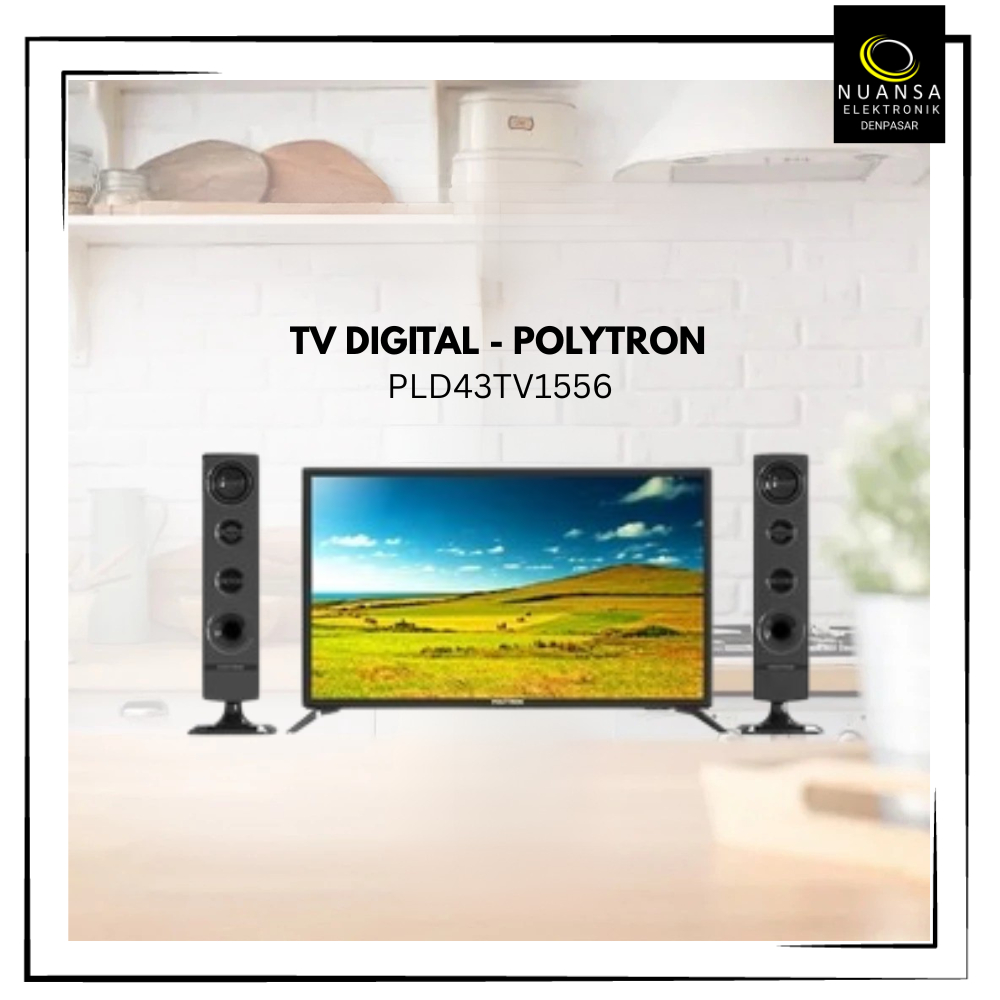 Polytron 43 Inch Led Digital Tower Speaker TV PLD43TV1556 - Nuansa Elekronik Denpasar
